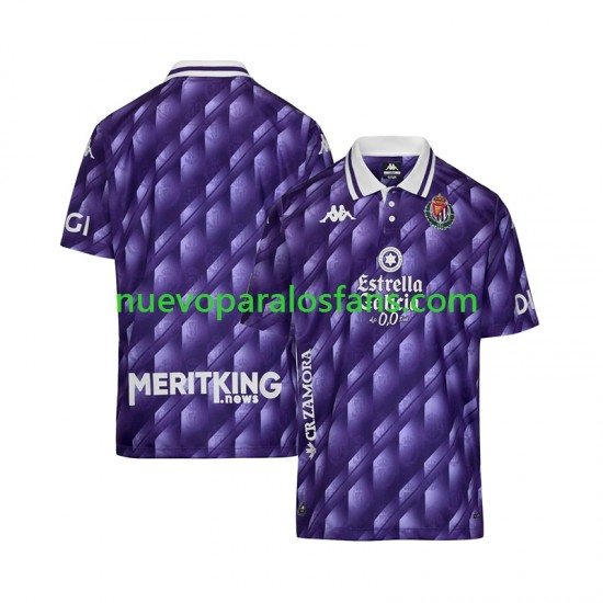 Camiseta de Fútbol Real Valladolid Retro Hombre Casa 2025-2026 Manga Corta