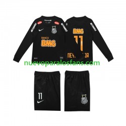 Camiseta de Fútbol Santos NEYMAR JR 11 Classic 2012 2013 Retro Niño Exterior Manga Larga