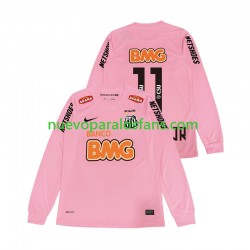 Camiseta de Fútbol Santos Neymar JR 11 2012 2013 Retro Hombre Cuarto Manga Larga