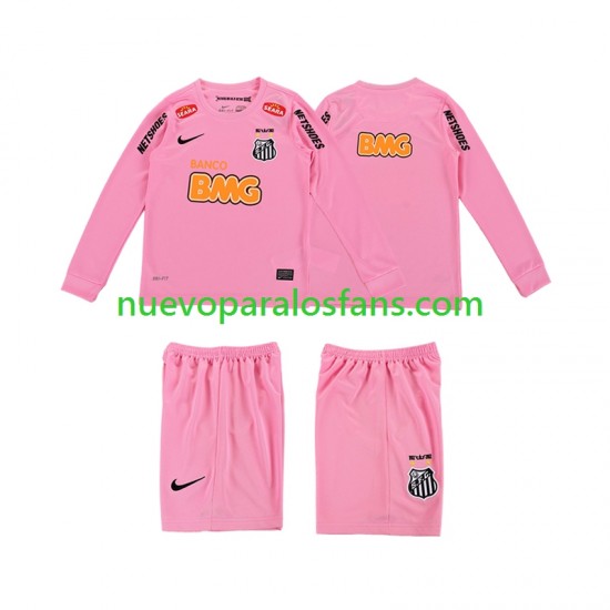 Camiseta de Fútbol Santos 2012 2013 Retro Niño Cuarto Manga Larga