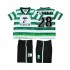 Camiseta de Fútbol Sporting CP Cristiano Ronaldo 28 2000 Retro Niño Casa 1999 Manga Corta