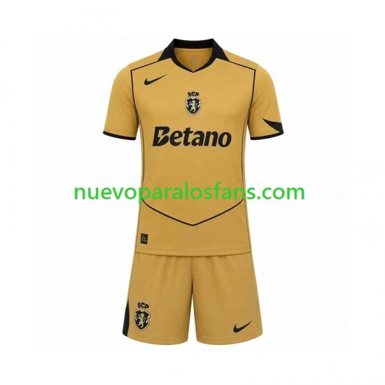 Camiseta de Fútbol Sporting CP Niño Exterior 2026-2027 Manga Corta