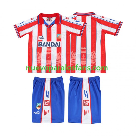 Camiseta de Fútbol Sporting CP 1996 1997 Retro Niño Casa Manga Corta