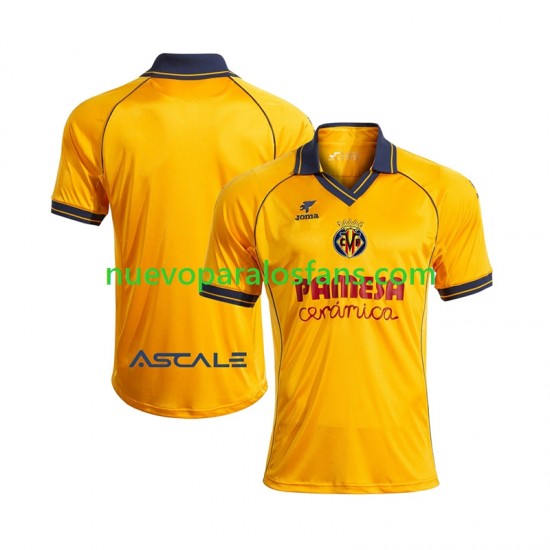 Camiseta de Fútbol Villarreal CF Retro Hombre Casa 2025-2026 Manga Corta