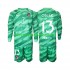 Camiseta de Fútbol Verde Atlético Madrid Jan Oblak 13 Portero Niño Exterior 2023-2024 Manga Larga