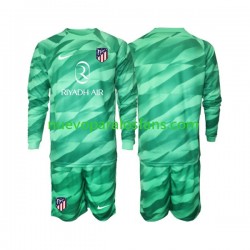 Camiseta de Fútbol Verde Atlético Madrid Portero Niño Exterior 2023-2024 Manga Larga