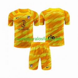 Camiseta de Fútbol Atlético Madrid Orangecolor Portero Niño 2023-2024 Manga Corta