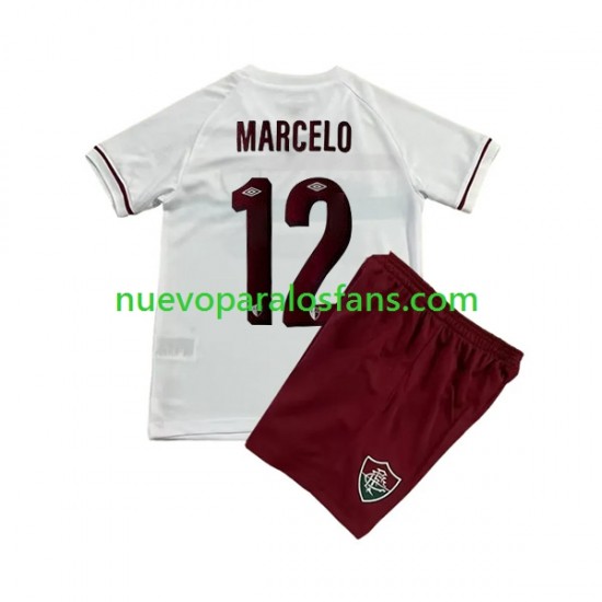 Camiseta de Fútbol Fluminense Marcelo 12 Niño Exterior 2023-2024 Manga Corta