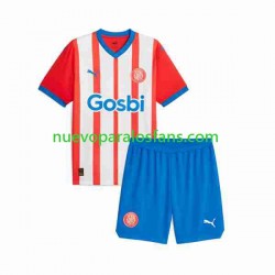 Camiseta de Fútbol Girona Niño Casa 2023-2024 Manga Corta