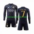 Camiseta de Fútbol Real Madrid Vini Jr 7 Niño Exterior 2023-2024 Manga Larga