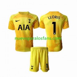 Camiseta de Fútbol Tottenham Hotspur Hugo Lloris 1 Portero Niño Casa 2022-2023 Manga Corta