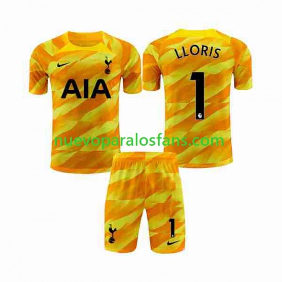 Camiseta de Fútbol Tottenham Hotspur Hugo Orangecolor Portero Niño Exterior 2023-2024 Manga Corta