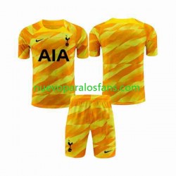 Camiseta de Fútbol Tottenham Hotspur Orangecolor Portero Niño Exterior 2023-2024 Manga Corta