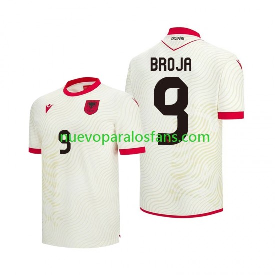 Camiseta de Fútbol Albania Armando Broja 9 Hombre Exterior Copa Mundial 2026 Manga Corta