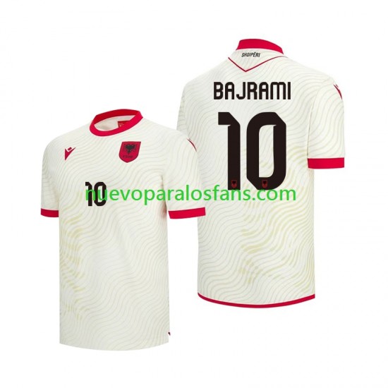 Camiseta de Fútbol Albania Nedim Bajrami 10 Hombre Exterior Copa Mundial 2026 Manga Corta