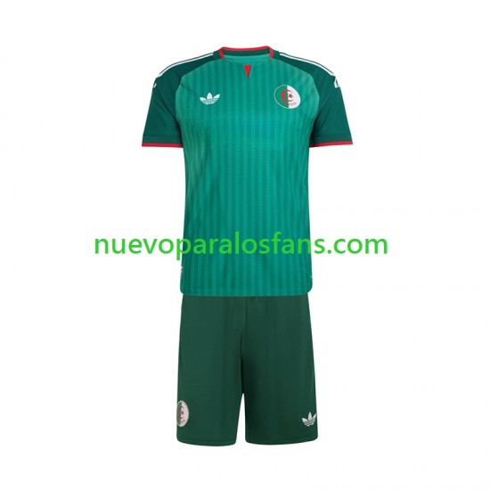 Camiseta de Fútbol Argelia Niño Exterior 2026 Manga Corta