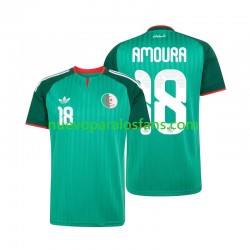 Camiseta de Fútbol Argelia Mohamed Amoura 18 Hombre Exterior 2026 Manga Corta