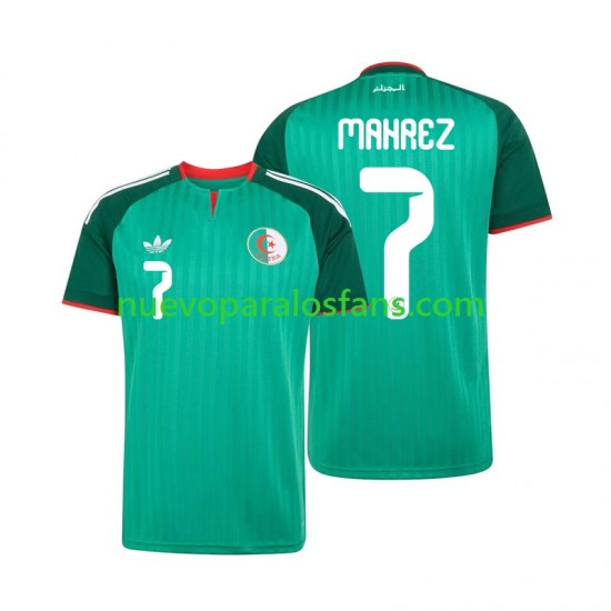 Camiseta de Fútbol Argelia Riyad Mahrez 7 Hombre Exterior 2026 Manga Corta