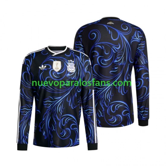 Camiseta de Fútbol Argentina Hombre Exterior Copa Mundial 2026 Manga Larga