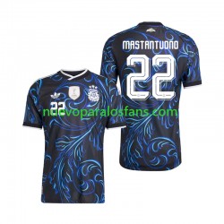 Camiseta de Fútbol Argentina Franco Mastantuono 22 Hombre Exterior Copa Mundial 2026 Manga Corta