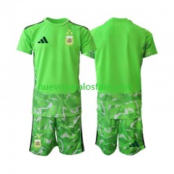Camiseta de Fútbol Argentina Portero Niño Tercera Copa Mundial 2026 Manga Corta