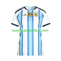 Camiseta de Fútbol Argentina Mujer Casa Copa Mundial 2026 Manga Corta