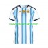 Camiseta de Fútbol Argentina Mujer Casa Copa Mundial 2026 Manga Corta