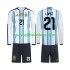 Camiseta de Fútbol Argentina Jose Manuel Lopez 21 Niño Casa Copa Mundial 2026 Manga Larga