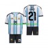 Camiseta de Fútbol Argentina Jose Manuel Lopez 21 Niño Casa Copa Mundial 2026 Manga Corta