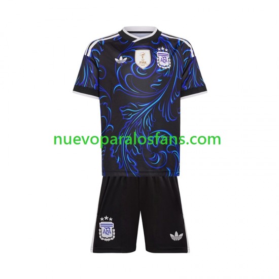 Camiseta de Fútbol Argentina Niño Exterior Copa Mundial 2026 Manga Corta