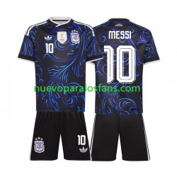 Camiseta de Fútbol Argentina Lionel Messi 10 Niño Exterior Copa Mundial 2026 Manga Corta