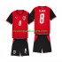Camiseta de Fútbol Austria David Alaba 8 Niño Casa Copa Mundial 2026 Manga Corta