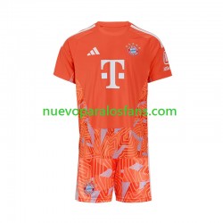 Camiseta de Fútbol Bayern de Múnich Portero Niño Exterior 2026-2027 Manga Corta