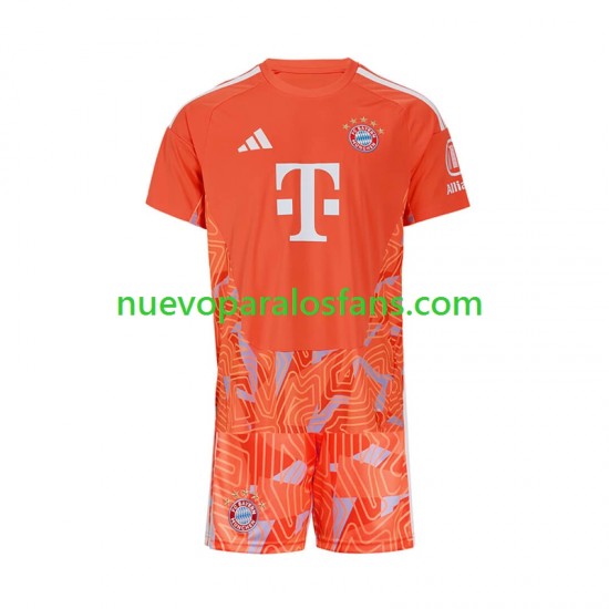 Camiseta de Fútbol Bayern de Múnich Portero Niño Exterior 2026-2027 Manga Corta