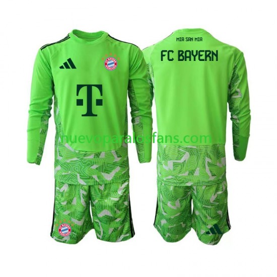 Camiseta de Fútbol Bayern de Múnich Portero Niño Casa 2026-2027 Manga Larga
