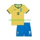 Camiseta de Fútbol Brasil Neymar JR 10 Niño Casa Copa Mundial 2026 Manga Corta