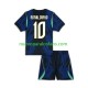 Camiseta de Fútbol Brasil Ronaldinho 10 Niño Exterior Copa Mundial 2026 Manga Corta