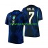 Camiseta de Fútbol Brasil Vinicius Junior 7 Hombre Exterior Copa Mundial 2026 Manga Corta