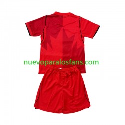 Camiseta de Fútbol Canadá Niño Casa Copa Mundial 2026 Manga Corta