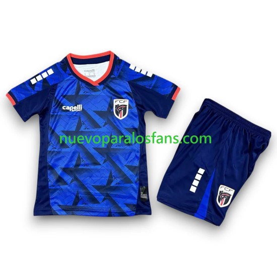 Camiseta de Fútbol Cape Verde Niño Casa Copa Mundial 2026 Manga Corta