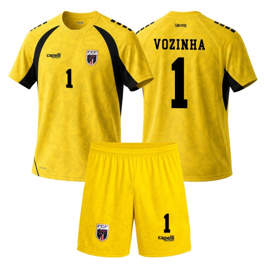 Camiseta de Fútbol Cape Verde Vozinha 1 Niño Exterior Copa Mundial 2026 Manga Corta
