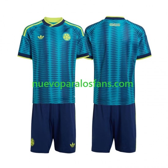 Camiseta de Fútbol Colombia Niño Exterior Copa Mundial 2026 Manga Corta