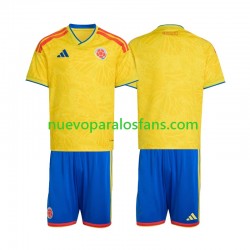 Camiseta de Fútbol Colombia Niño Casa Copa Mundial 2026 Manga Corta