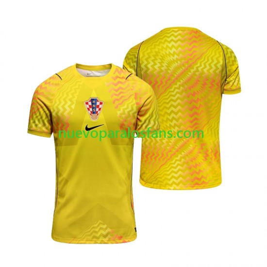 Camiseta de Fútbol Croacia Portero Hombre Casa Copa Mundial 2026 Manga Corta