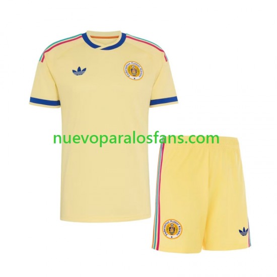 Camiseta de Fútbol Curacao Niño Exterior Copa Mundial 2026 Manga Corta