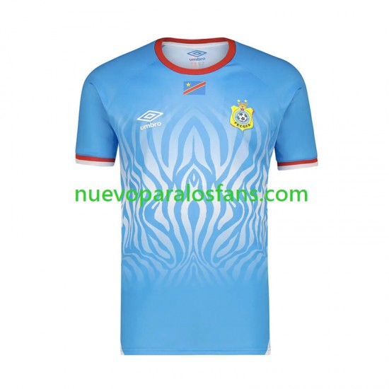 Camiseta de Fútbol DR Congo Hombre Exterior Copa Mundial 2026 Manga Corta