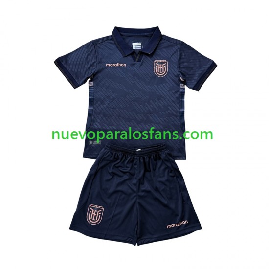 Camiseta de Fútbol Ecuador Niño Exterior Copa Mundial 2026 Manga Corta