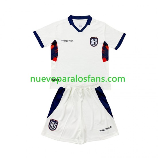 Camiseta de Fútbol Ecuador Niño Tercera Copa Mundial 2026 Manga Corta