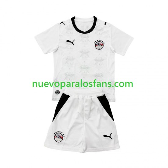 Camiseta de Fútbol Egipto Niño Exterior Copa Mundial 2026 Manga Corta