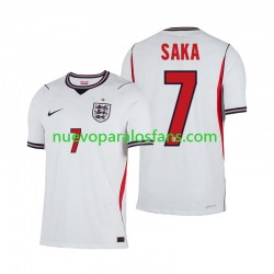 Camiseta de Fútbol Inglaterra Bukayo Saka 7 Hombre Casa Copa Mundial 2026 Manga Corta